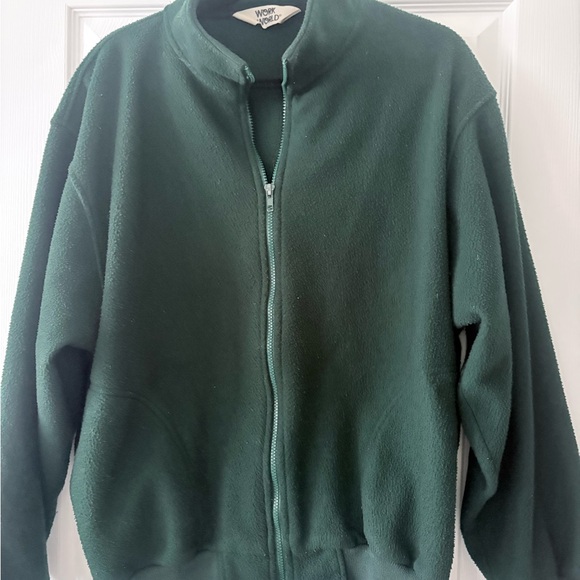 Deep Green Plush Fleece Jacket - XL - Picture 4 of 6